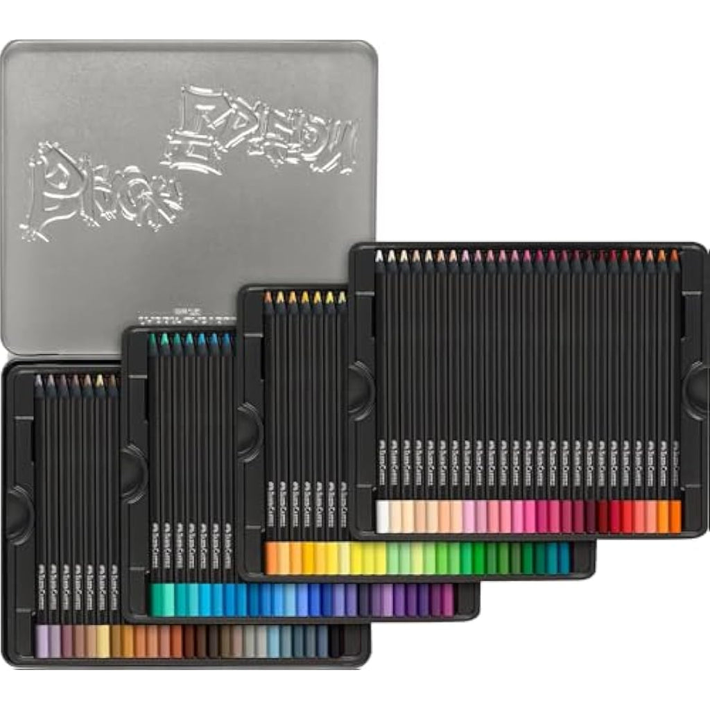 Faber-Castell Black Edition Colour Pencils – Tin of 100 Artist Set