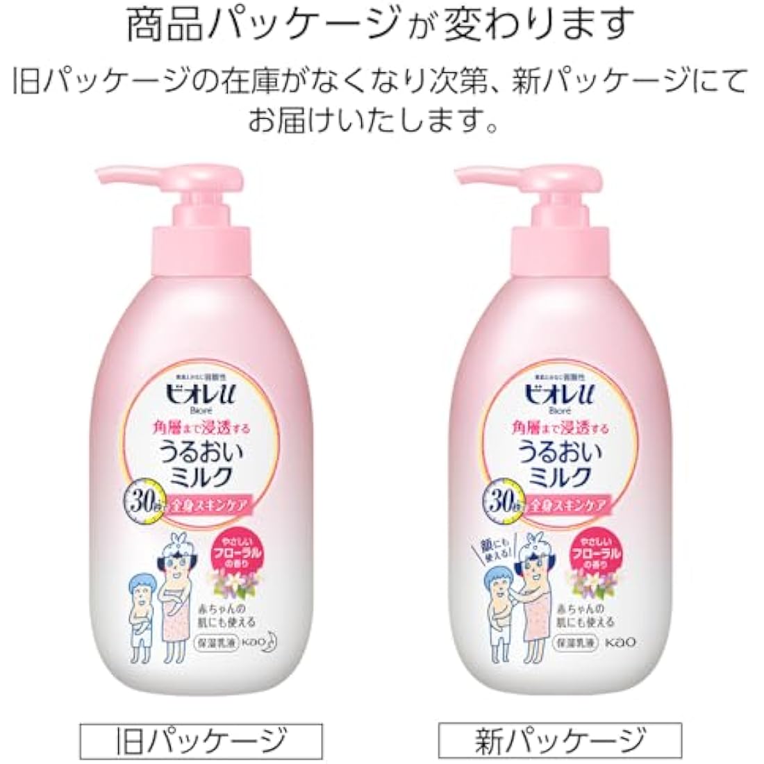 Biore u Penetration Moisture Body Milk – Floral Scent – 300ml