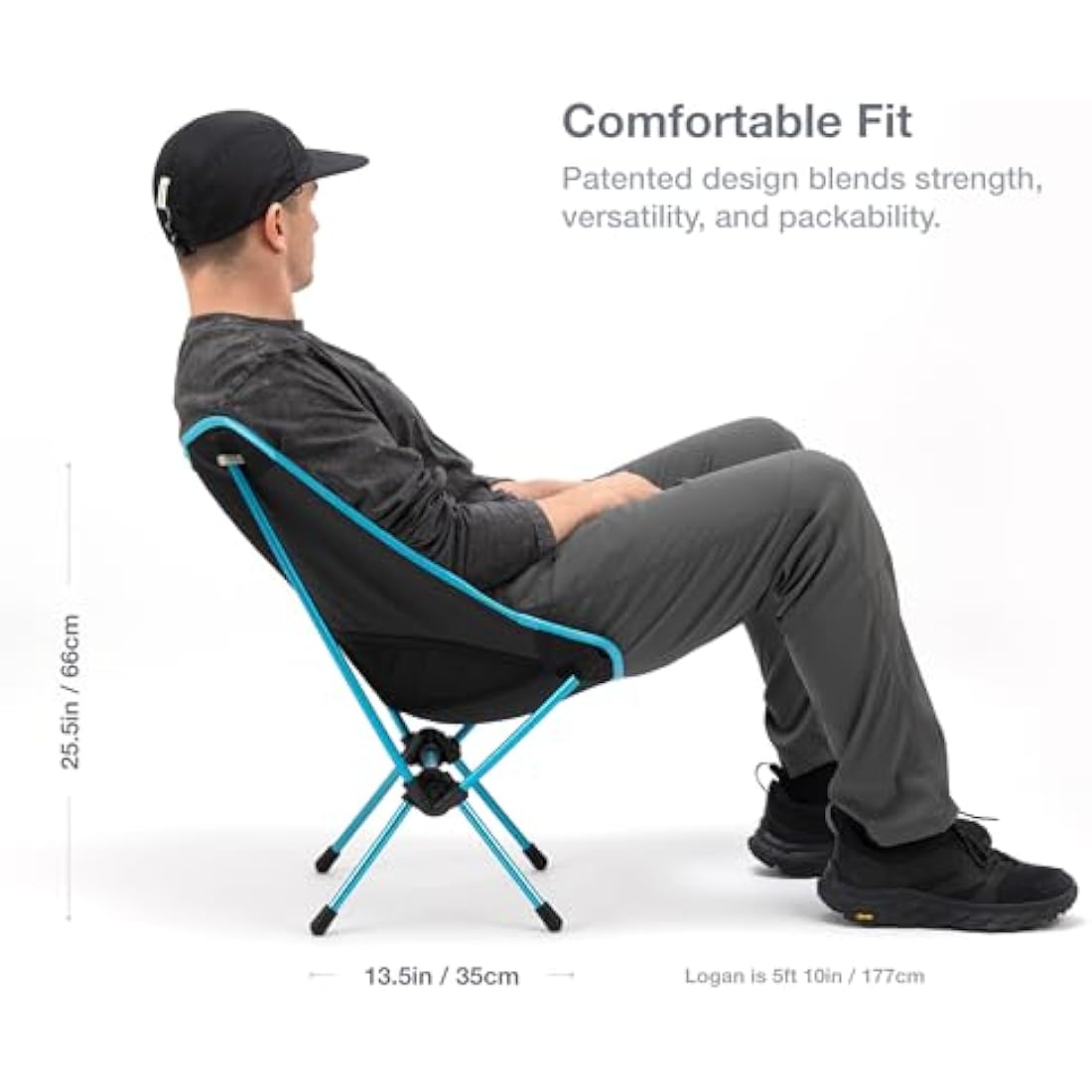 Helinox Chair One – Lightweight Collapsible Camping Chair, Coyote Tan