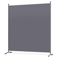 Angel Living Outdoor Privacy Screen – 1 Panel Folding Room Divider, Grey