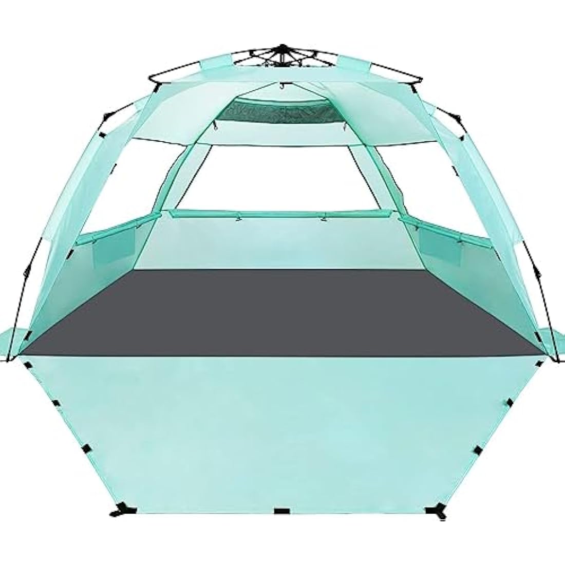WhiteFang XL Pop Up Beach Tent – 3-4 Person UV Sun Shelter with Floor