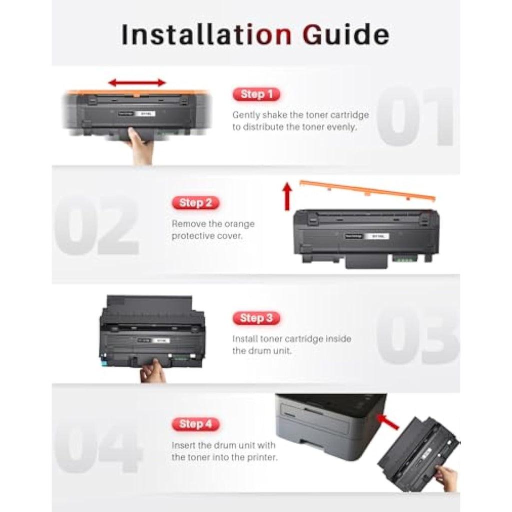 Halloya MLT-D116L Compatible Black Toner Cartridge for Samsung Xpress, 2-Pack