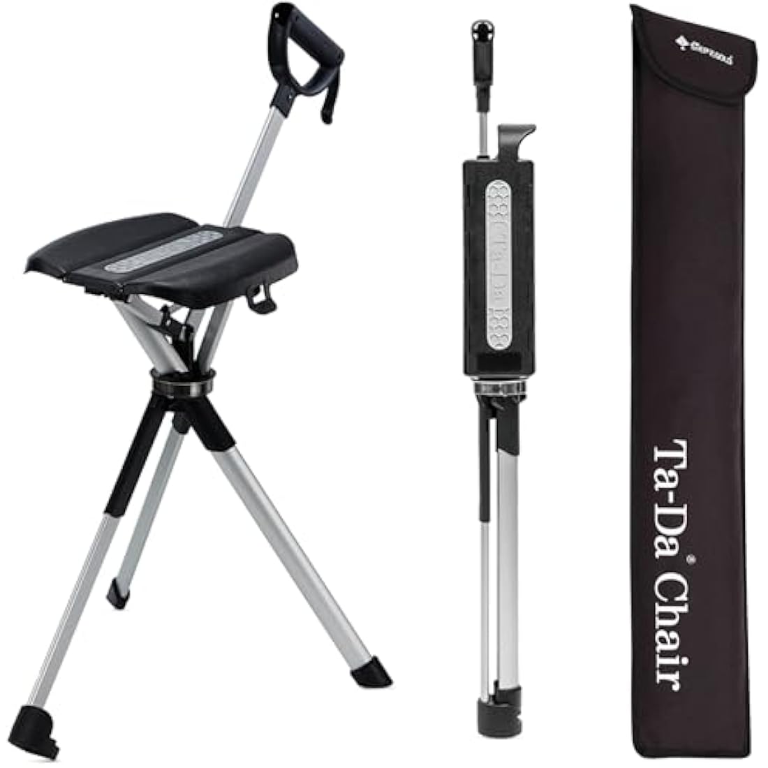 Ta-Da Chair Series 2 | Lightweight Folding Walking Stick with Seat