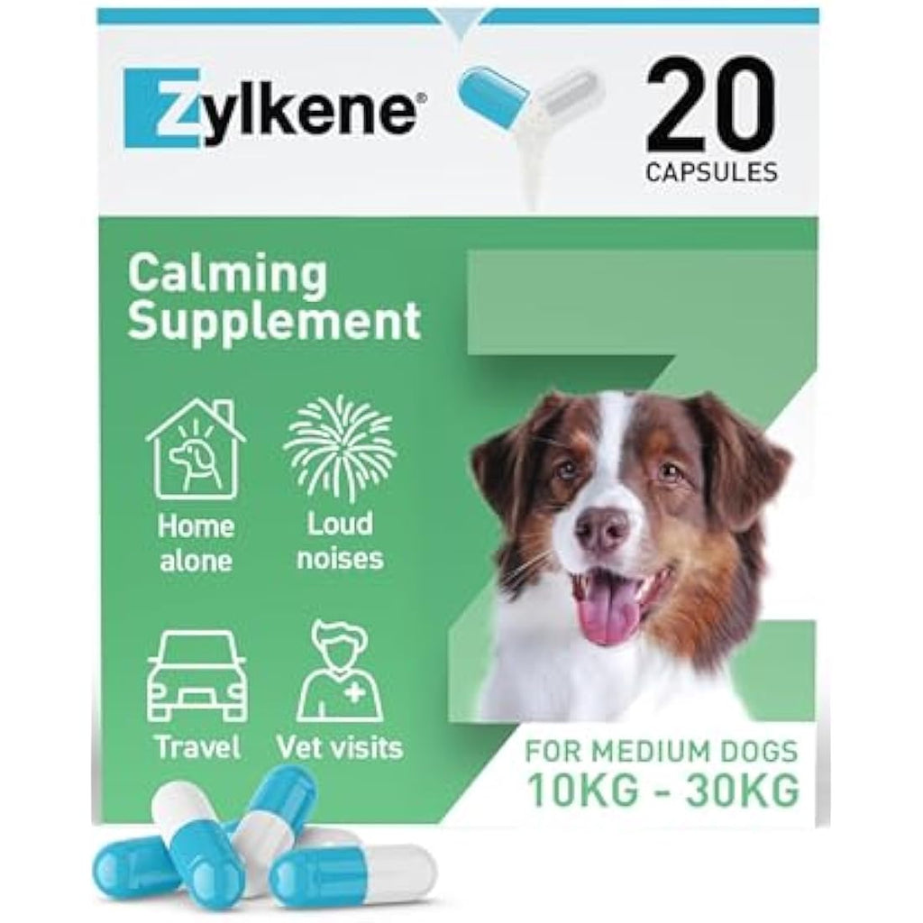 Zylkene Calming Supplement for Medium Dogs 225mg - 20 Capsules