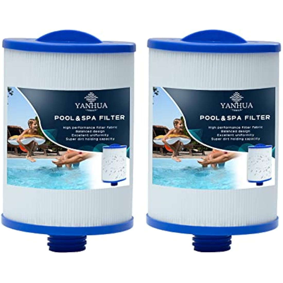 PWW50 Spa Filter Replacement for Unicel 6CH-940 | 2 Pack