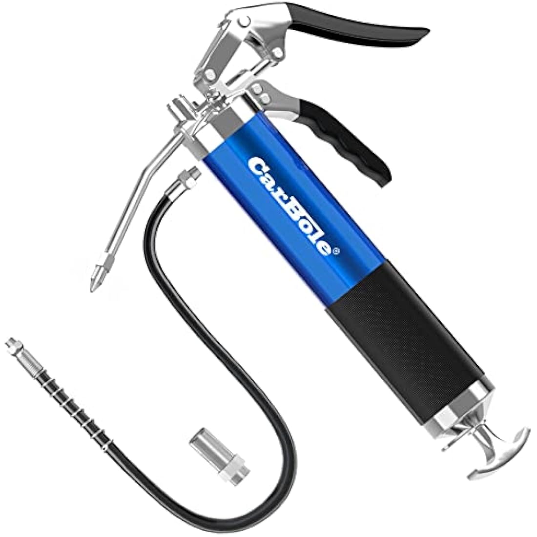 CarBole Heavy Duty 8000 PSI Pistol Grip Grease Gun with 18" Flex Hose