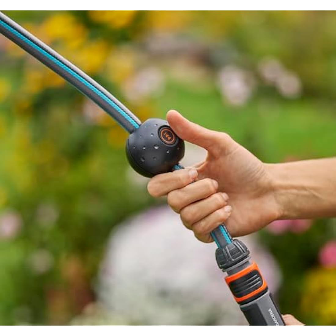 Gardena PowerRoll XL Akku-Wand-Schlauchbox 35m – Automatische Schlauchtrommel