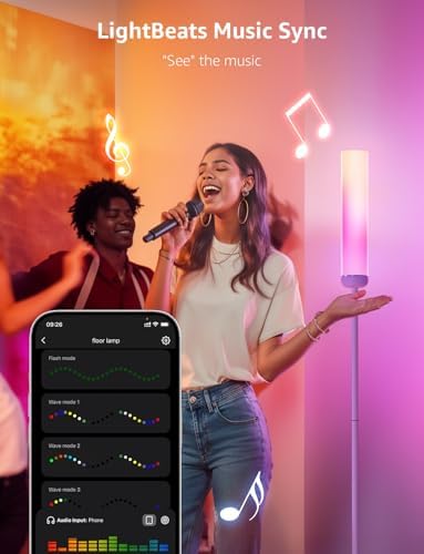 Lepro O1 AI Smart Floor Lamp – 2300LM RGB+CCT Music Sync Standing Lamp
