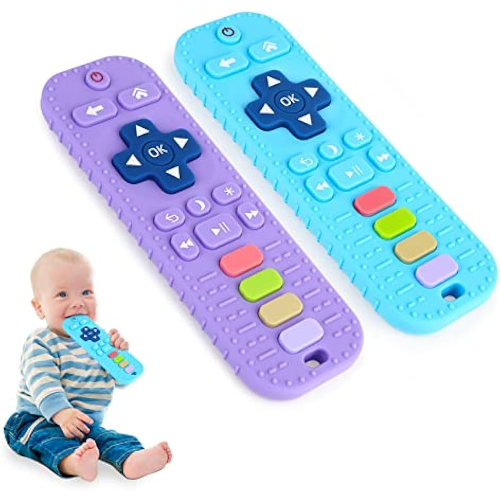 Hooku 2-Pack Remote Control Baby Teether | Food Grade Silicone Toys