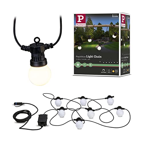 Paulmann Plug & Shine Outdoor Light Chain – 3000K Warm White 24V