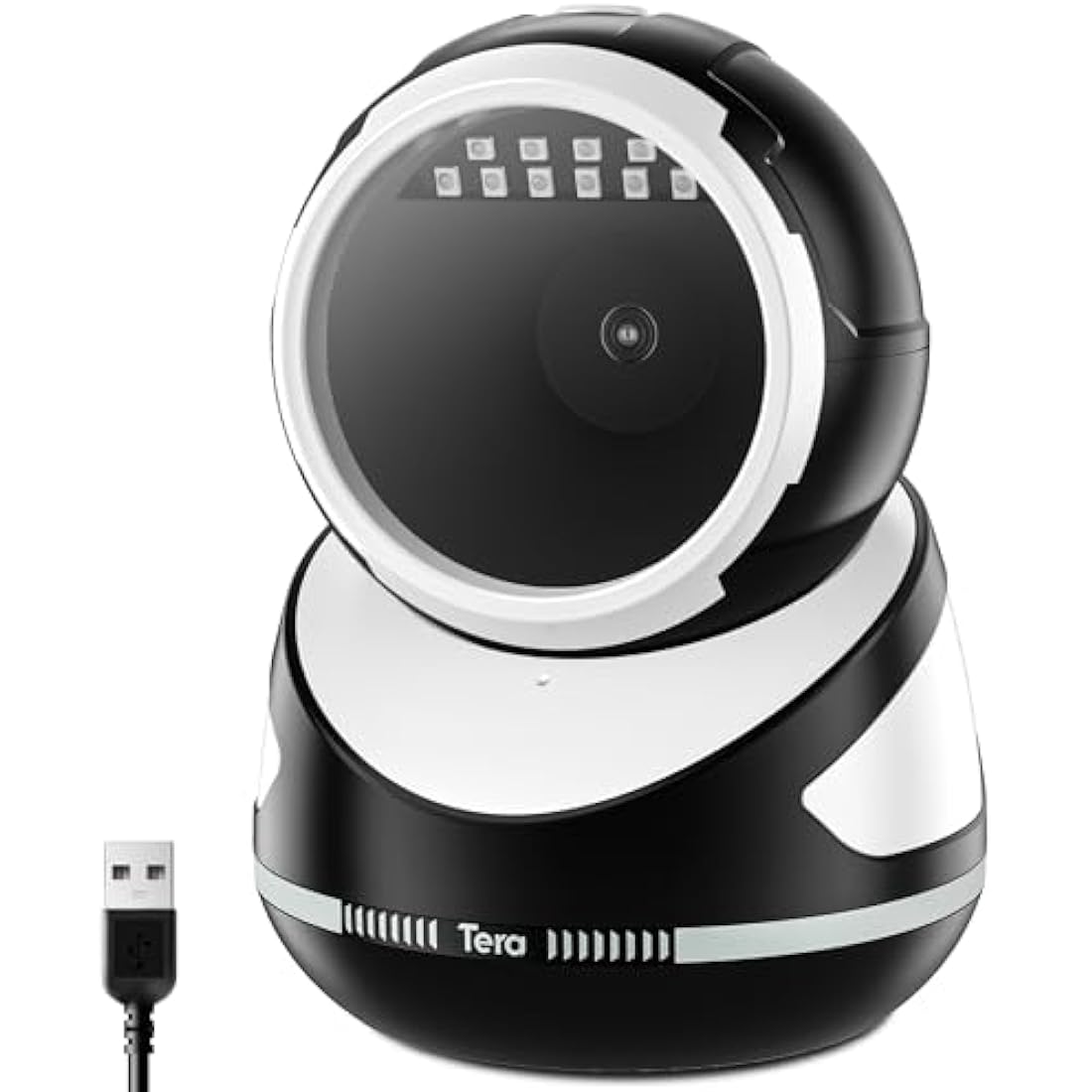 Tera 9800 Omnidirectional Barcode Scanner | 2D QR Desktop Reader - White