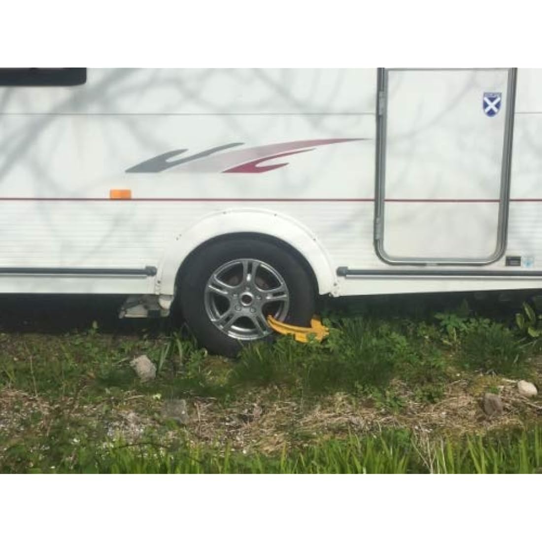 Alca Germany Heavy Duty Wheel Clamp Anti-Theft Lock for Cars & Trailers