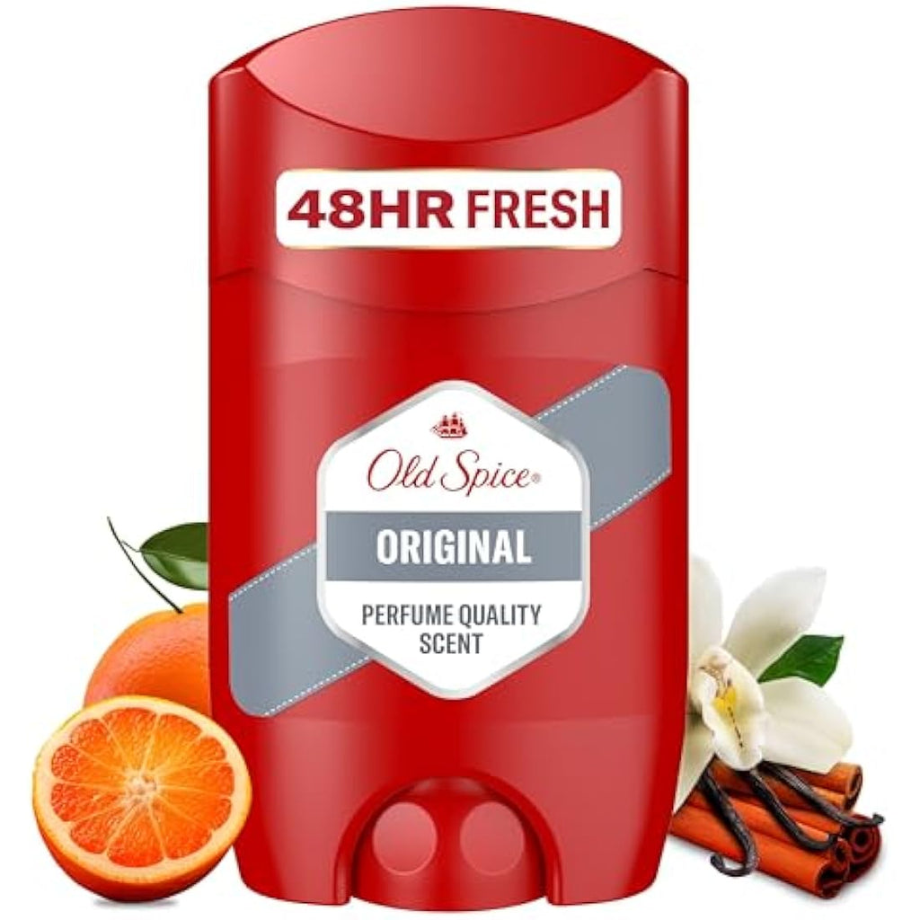 Old Spice Original Deodorant Stick for Men, Aluminium Free - 6 x 50ml