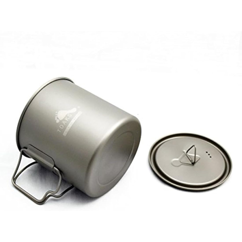 TOAKS Ultralight Titanium Camping Pot and Cup - 650ml (POT-650-L)