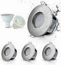 Sweier 4-Pack IP65 Waterproof LED Downlight | GU10 Cool White 6000K
