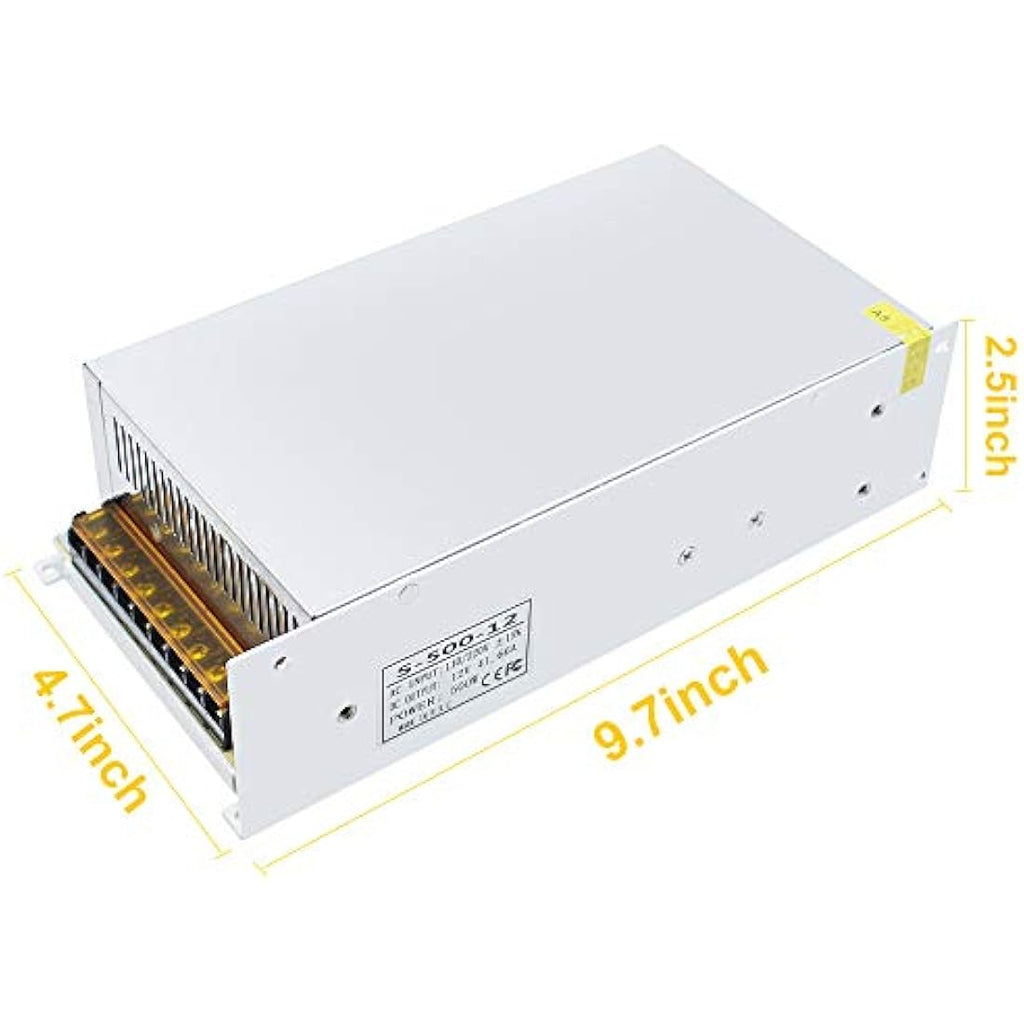 inShareplus 12V 500W Switching Power Supply – 41.7A AC to DC Transformer