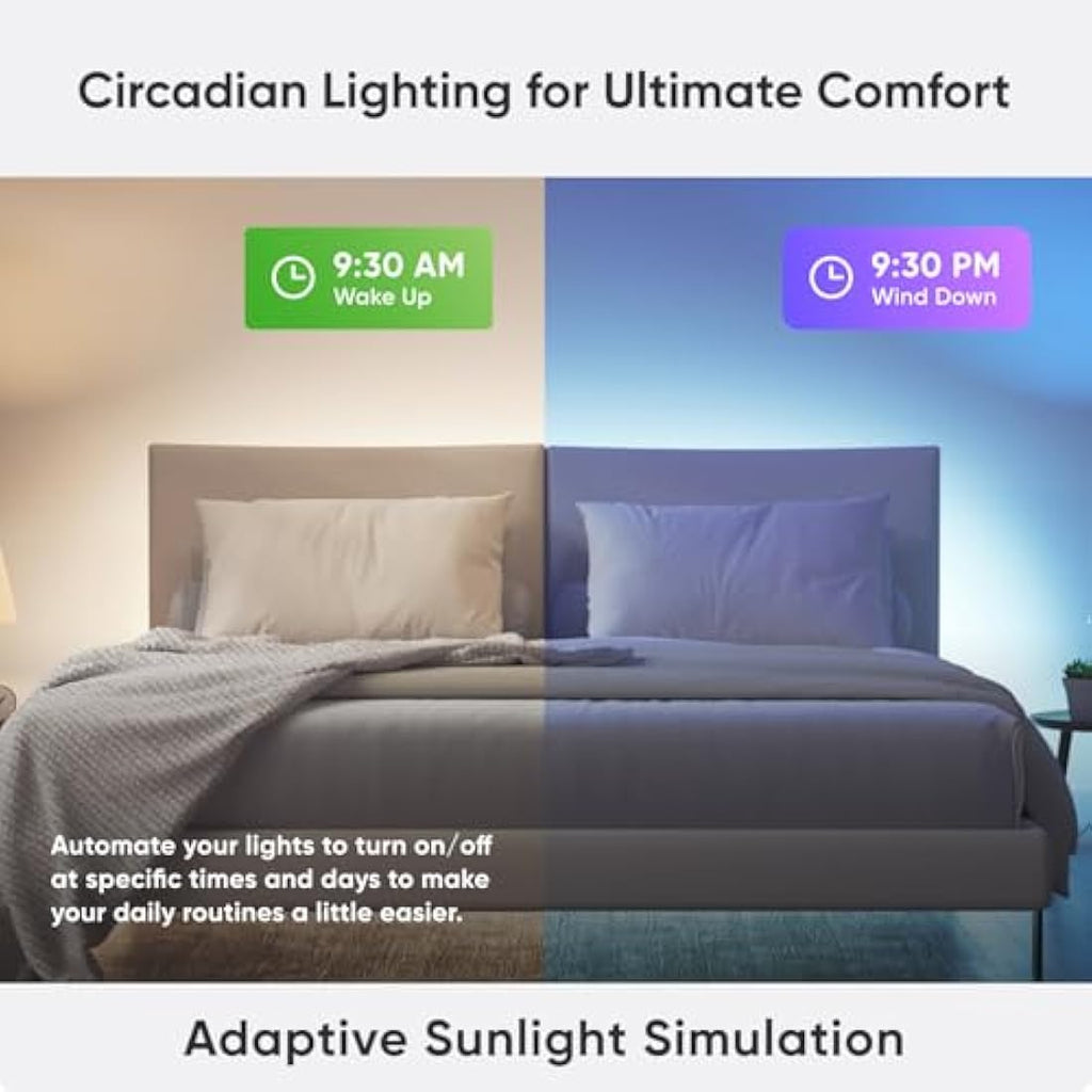 Nanoleaf Essentials A19 Smart LED Bulb - Color Changing Thread (3-Pack)