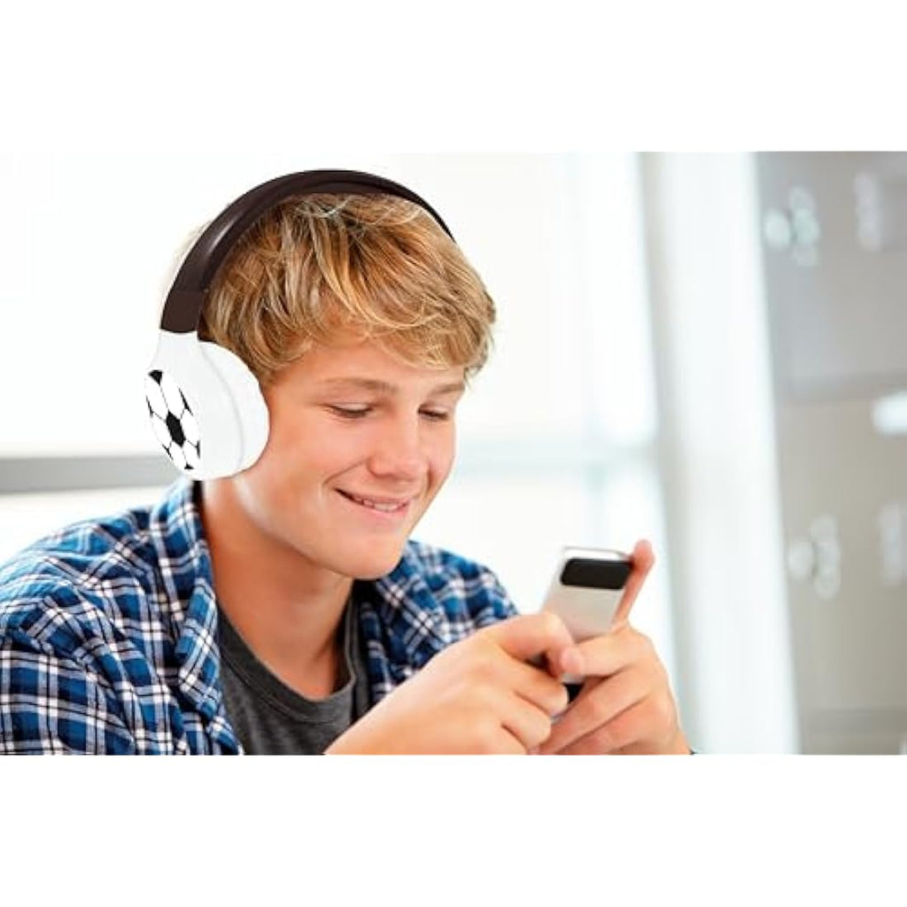 Lexibook Football Kids Headphones – Bluetooth & Wired Foldable Headset