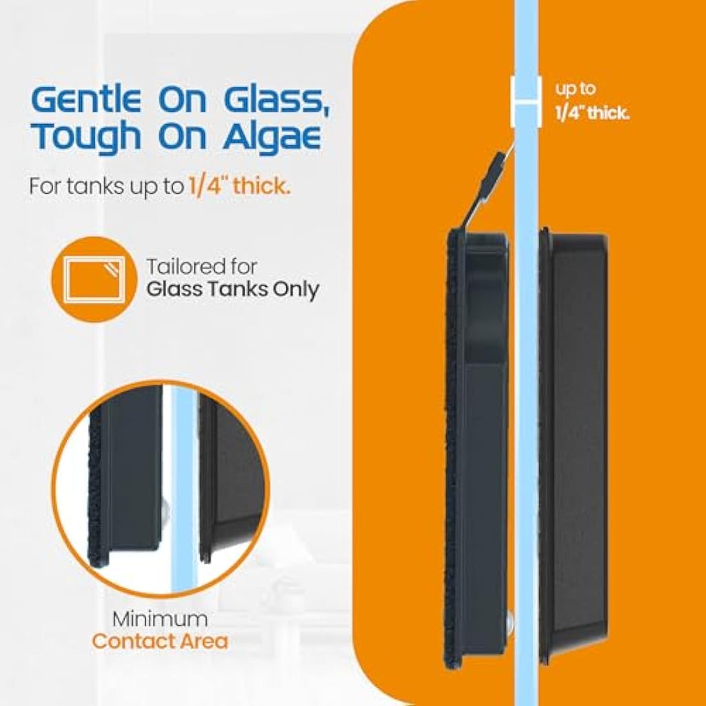 Flipper Float Nano Magnetic Aquarium Algae Cleaner Scraper – Glass <6mm