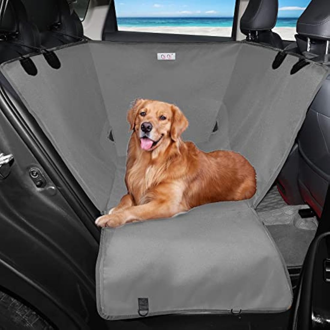 Jolof Store Waterproof Dog Car Seat Cover – Half Hammock Backseat Protector