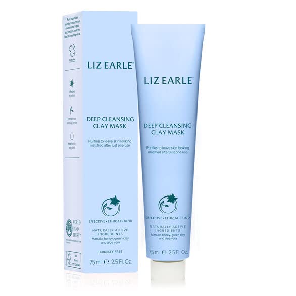 Liz Earle Deep Cleansing Green Clay Mask – 75ml for Oily Skin