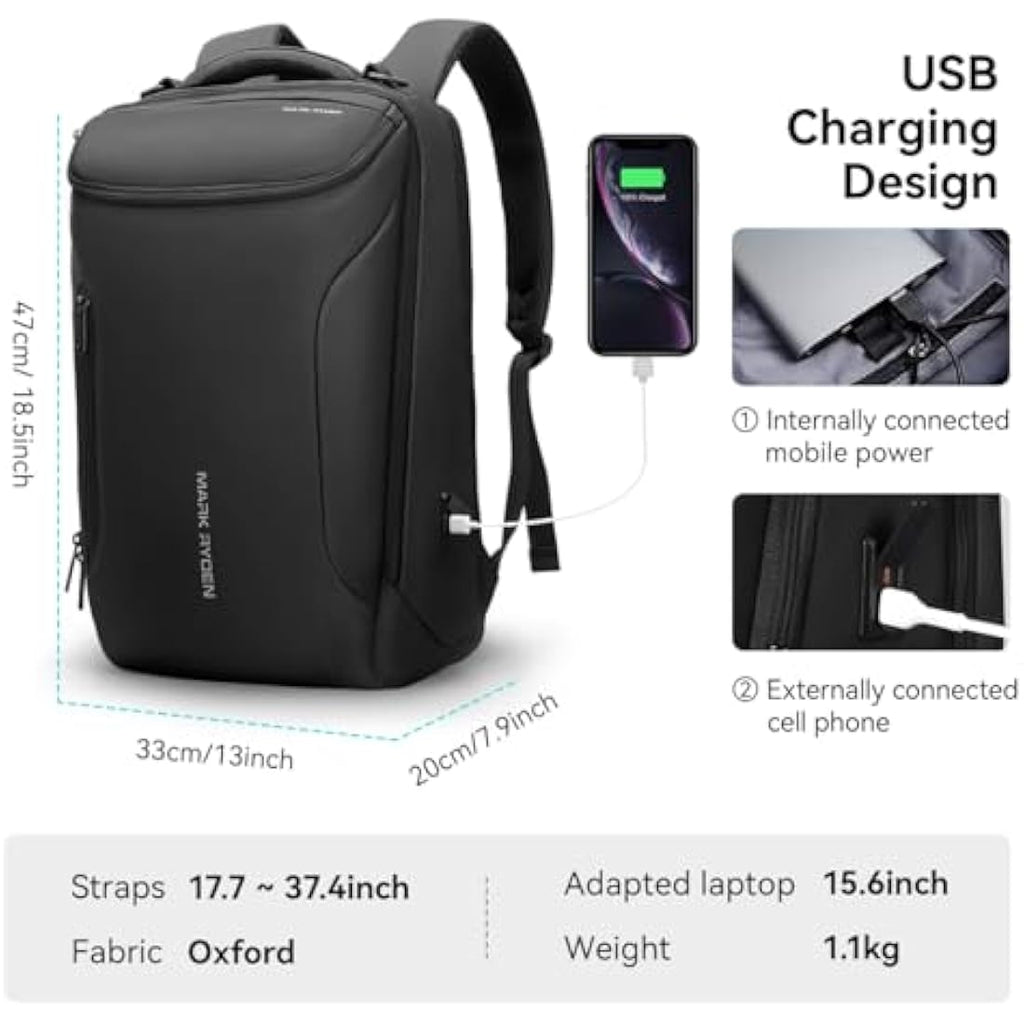 Mark Ryden 17.3" Laptop Backpack – Waterproof Business Travel Bag
