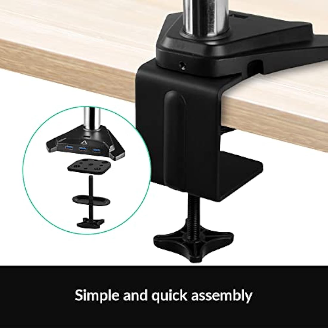 ARCTIC Z2 Pro Gen 3 Dual Monitor Arm | 35" Ultrawide Stand with USB Hub