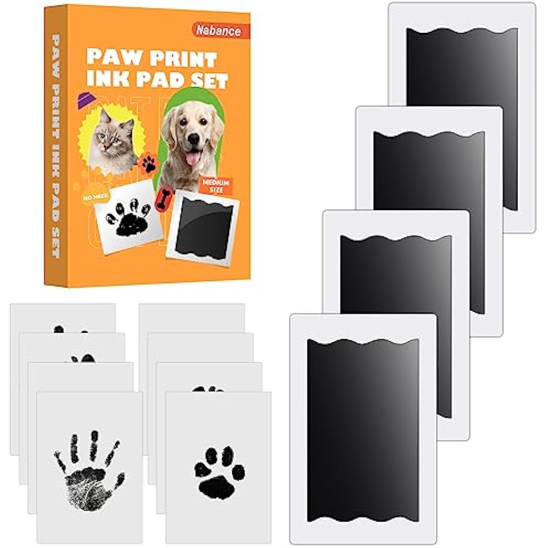 Jolof Store Inkless Paw Print Kit – Baby Handprint and Footprint Set