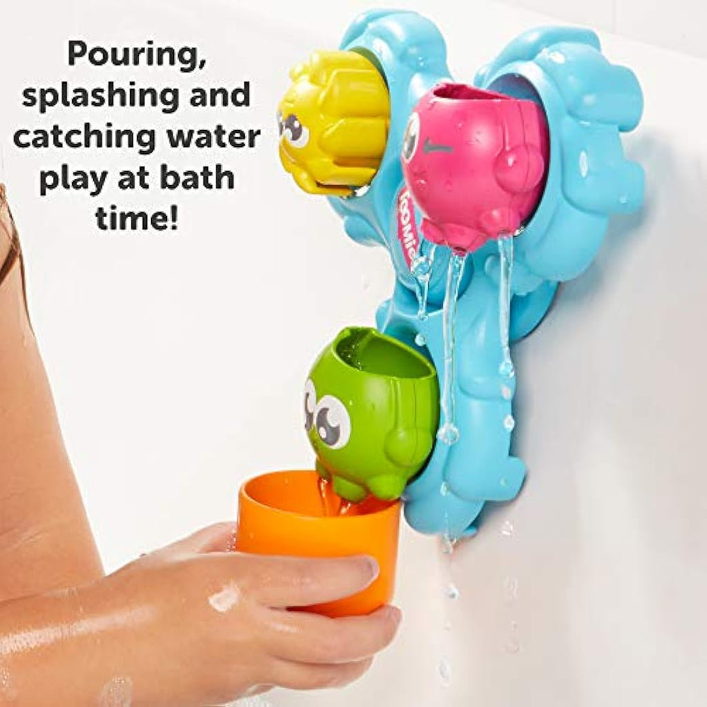 Toomies Spin & Splash Octopus Bath Toy - Developmental Water Play Set