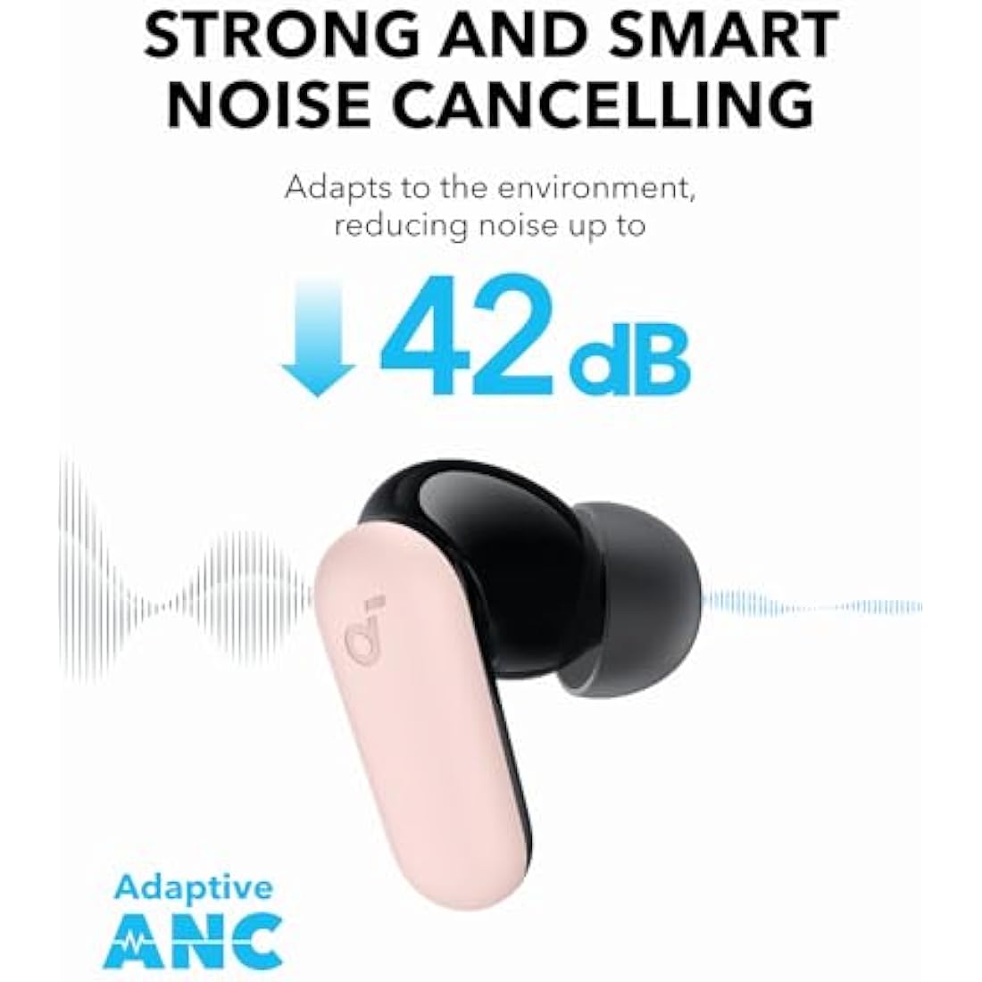 Anker soundcore P30i Noise Cancelling Earbuds | 45H Playtime & Stand