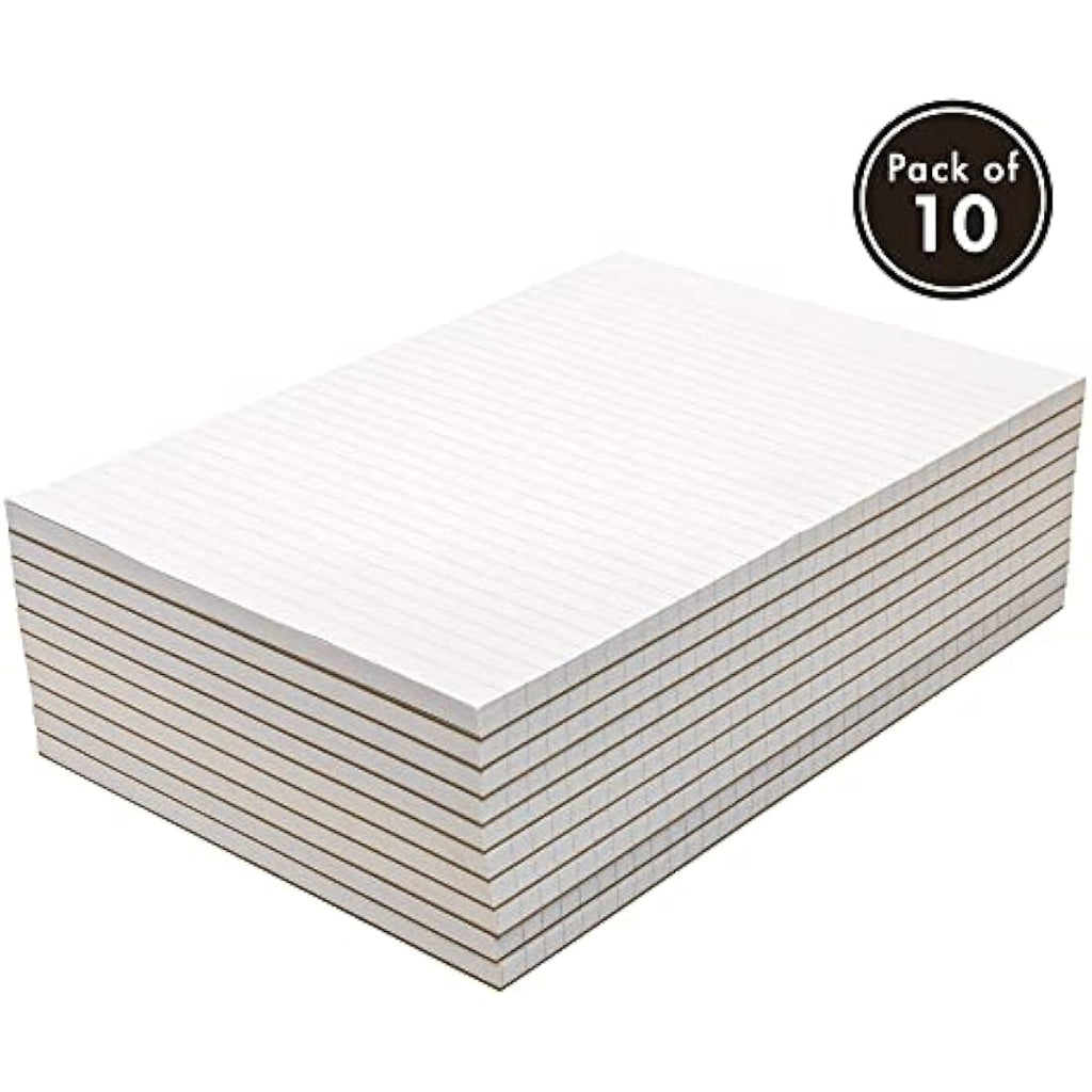 Pukka Pad A4 Ruled Memo Pad – 10 Pack, 160 Pages, Glue Top-Bound