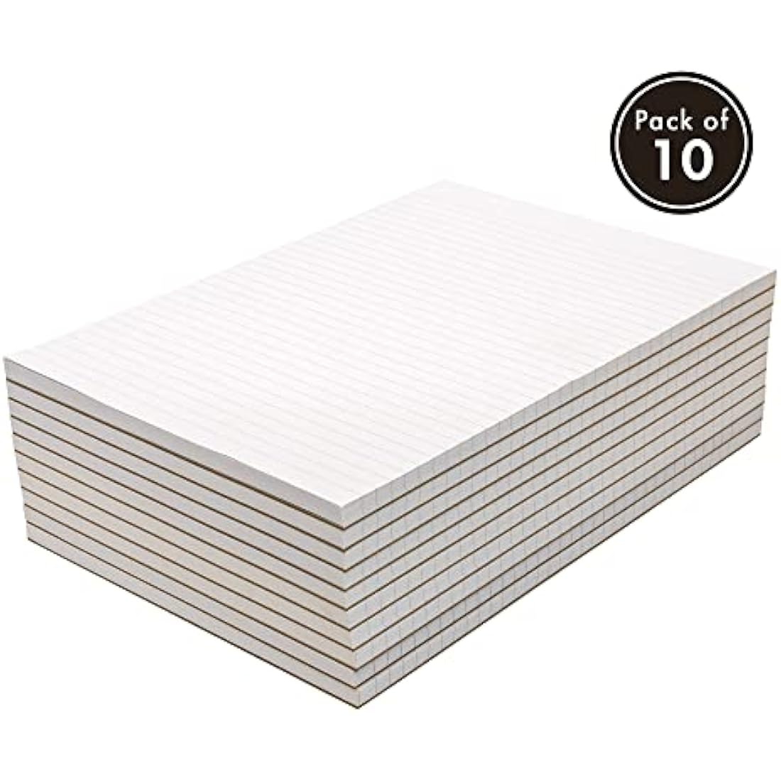 Pukka Pad A4 Ruled Memo Pad – 10 Pack, 160 Pages, Glue Top-Bound