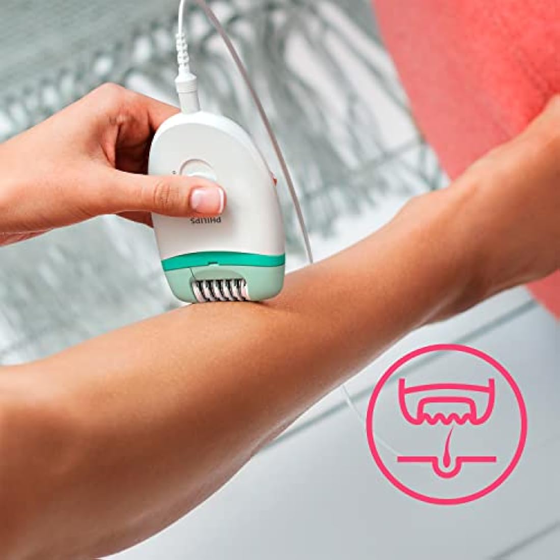 Philips Satinelle Essential Corded Epilator – Compact Hair Removal Tool