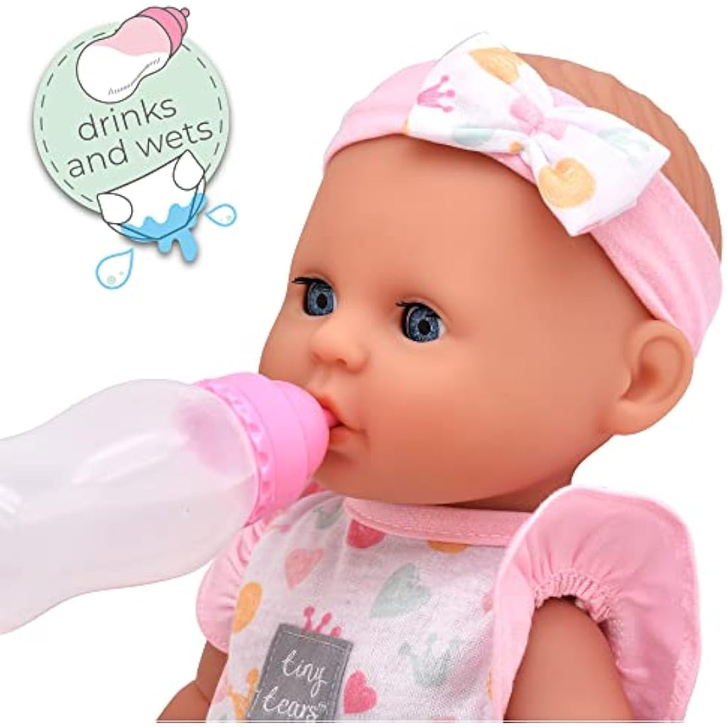 Tiny Tears Baby Classic 38cm Crying and Wetting Doll with Accessories