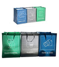 NYS CLOUD Reusable Recycling Bin Bags | 3-Pack Waterproof Waste Sorter
