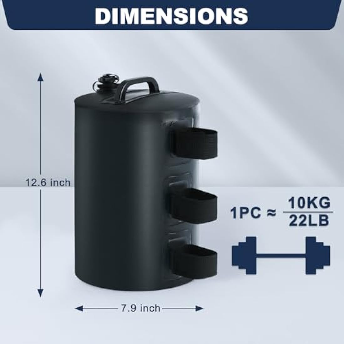 MASTERCANOPY Gazebo Water Weight Bags | 500D PVC Canopy Weights - 4 Pack