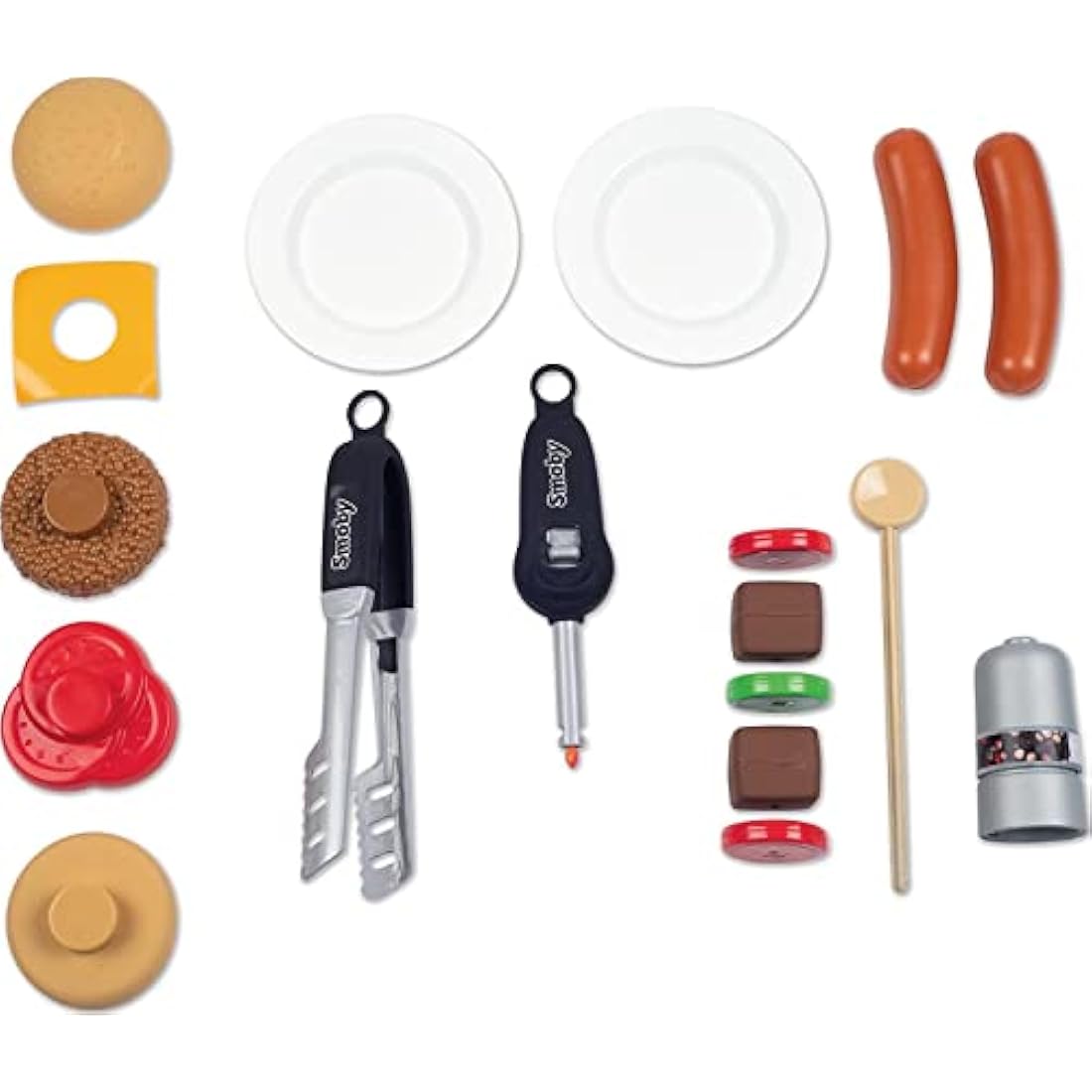 Smoby – Barbecue pour Enfant avec 18 Accessoires et Effet Flammes