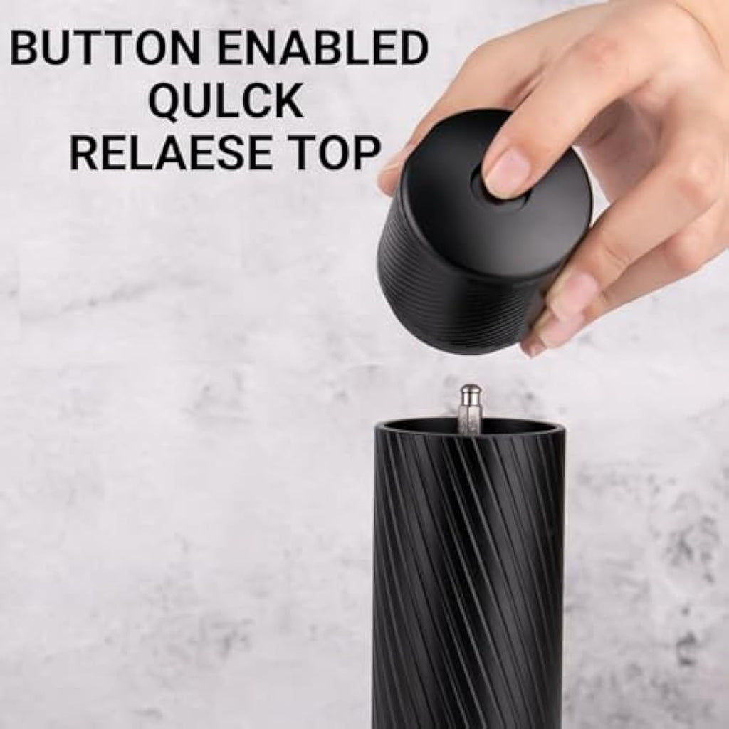 Homnoble Professional Pepper Mill – Heavy Duty Aluminum Manual Grinder