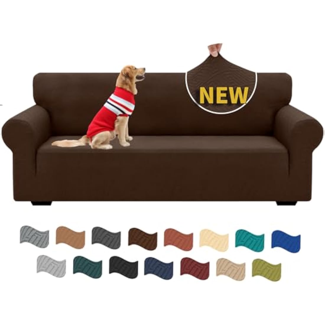XINEAGE Stretch Jacquard Sofa Cover – 3 Seater Non-Slip Couch Protector