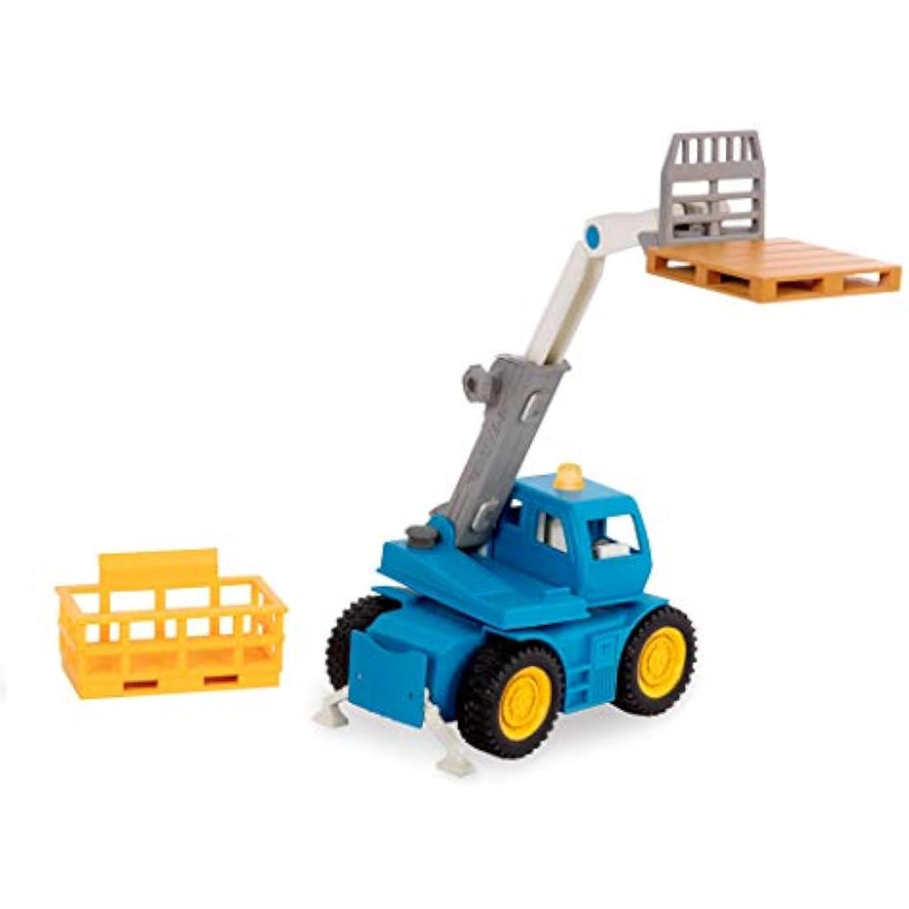 DRIVEN Micro Telehandler – Toy Crane Truck with Lights and Sound