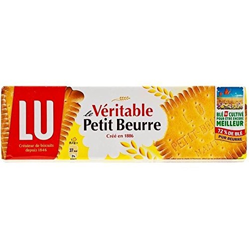 LU Le Veritable Petit Beurre French Butter Biscuits, 200g - Pack of 6