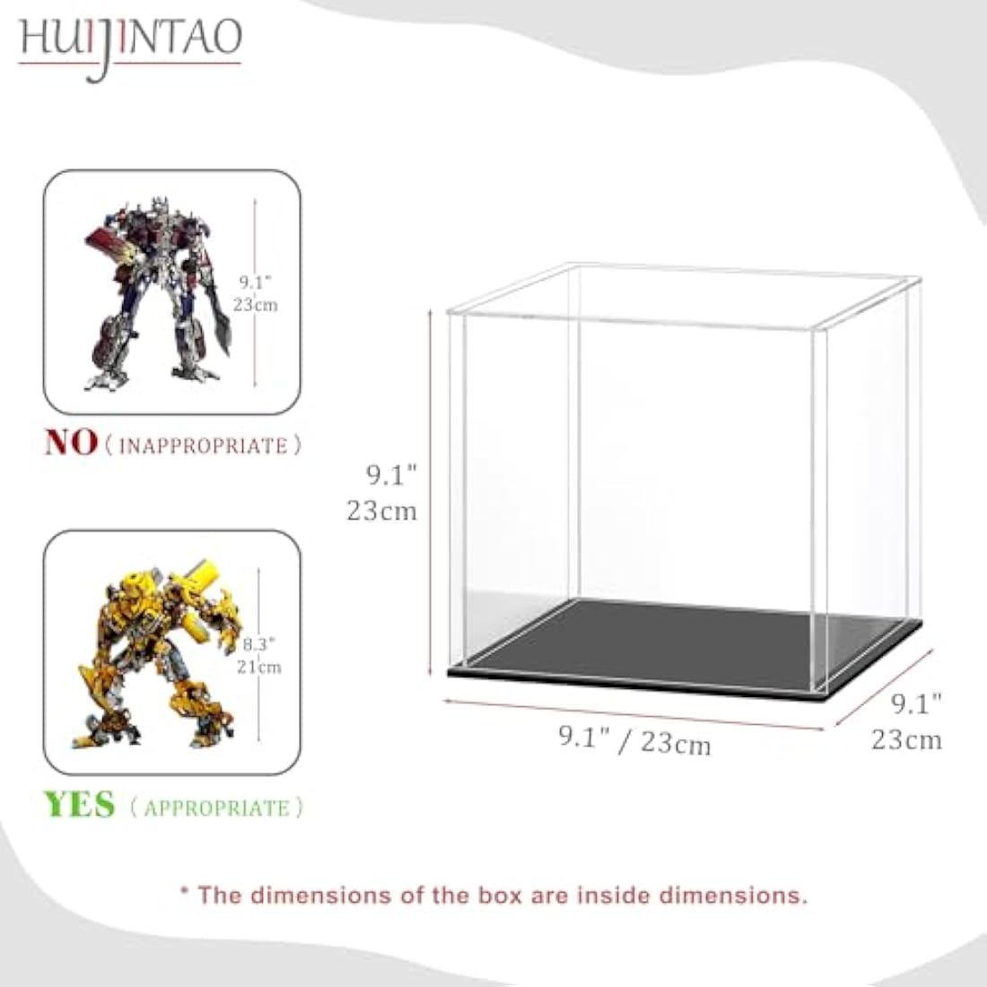 Clear Acrylic Display Case – Dustproof Action Figure Box