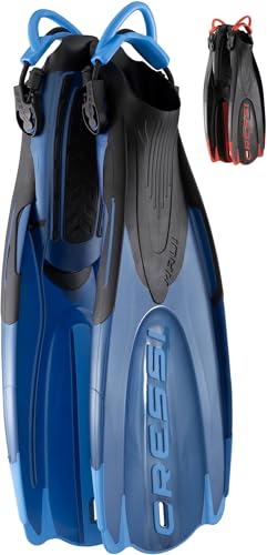Cressi Maui Diving and Snorkelling Fins with EBS System – Black/Blue