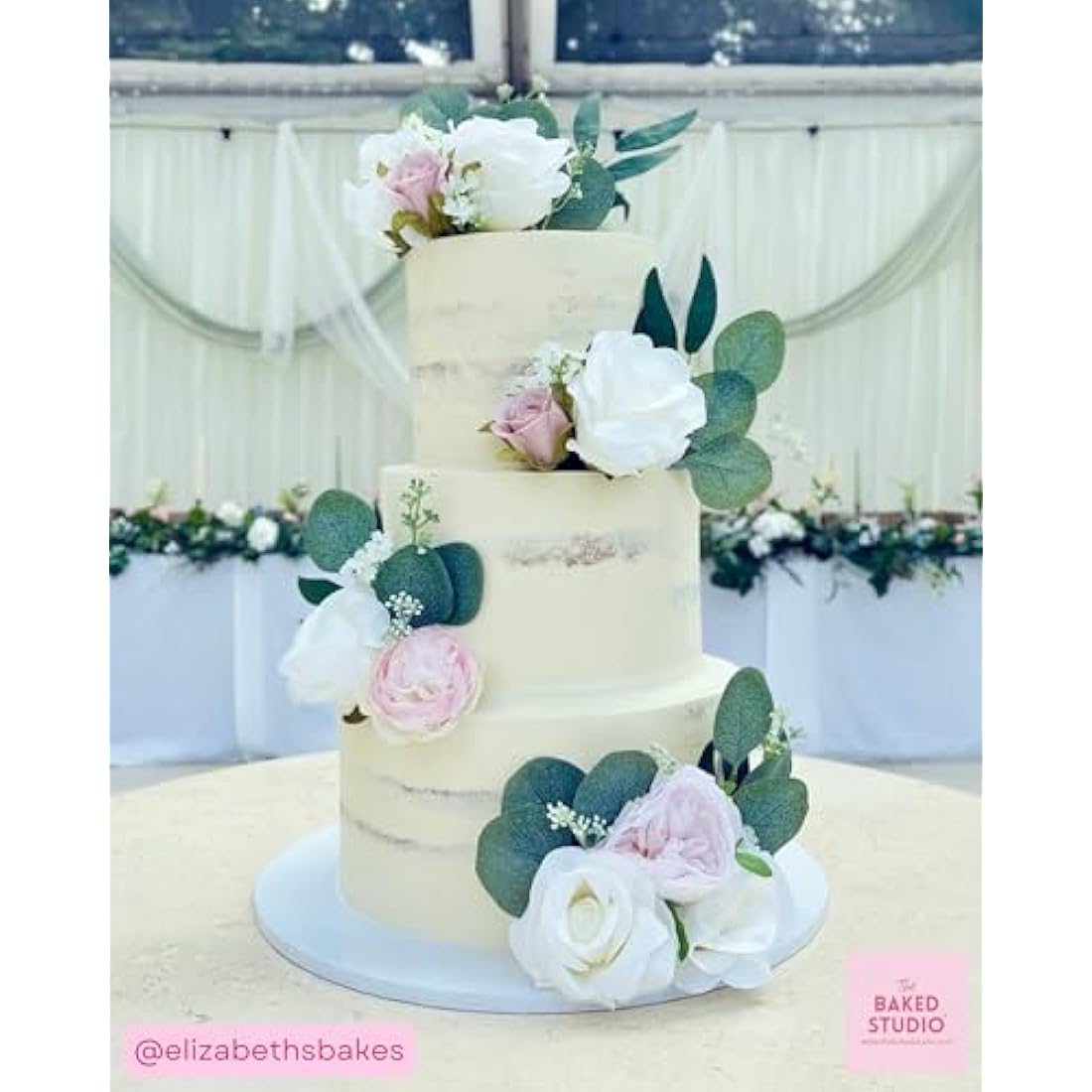 Silk Peony and Tea Rose Artificial Bouquet – Light Pink