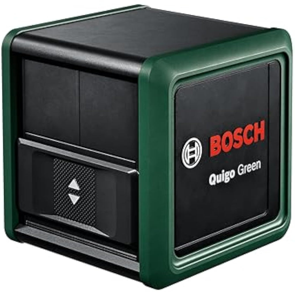 Bosch Quigo Green Cross Line Laser Level – 12m Range with MM 2 Clamp