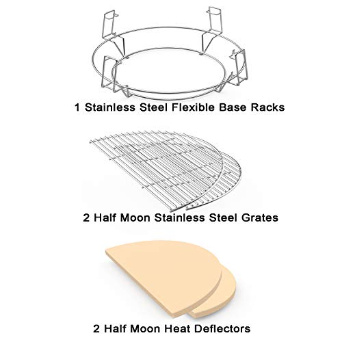 Onlyfire BBQ Cooking Grate System for 22.5" Weber Kettle Grill
