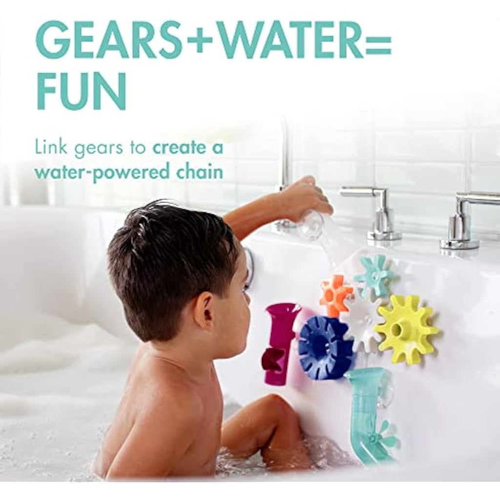 Boon Cogs Suction Bath Toy - 5pc Water Play Building Set for Toddlers