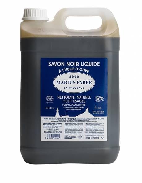 Marius Fabre Black Liquid Soap – 5L Natural Household Cleaner