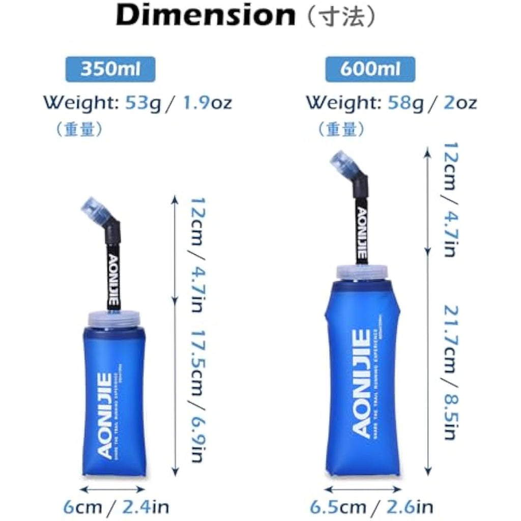 TRIWONDER Soft Flask – BPA-Free TPU Foldable Running Water Bottle