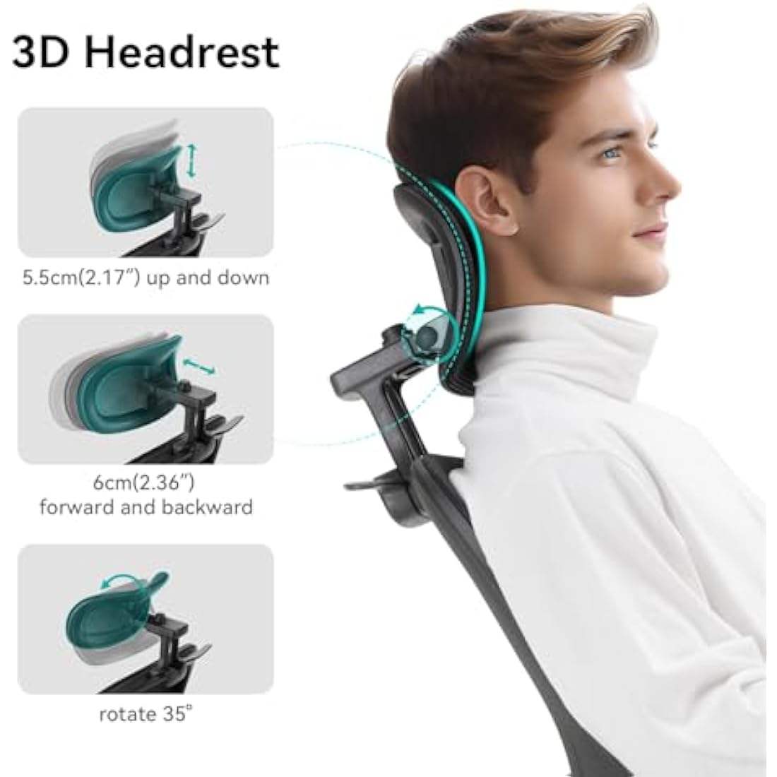 Aevoriax N56 Ergonomic Office Chair | Dual Backrest & Lumbar Support